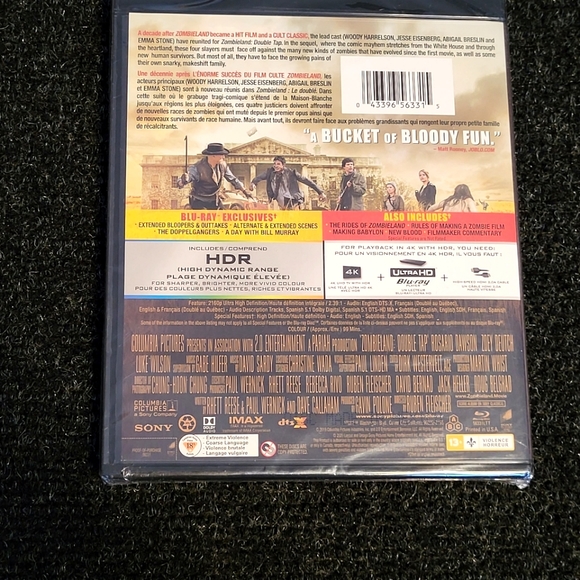 *NEW* ZOMBIELAND DOUBLE TAP 4K Ultra HD + Blu-ray Woody Harrelson Emma Stone - Picture 2 of 2